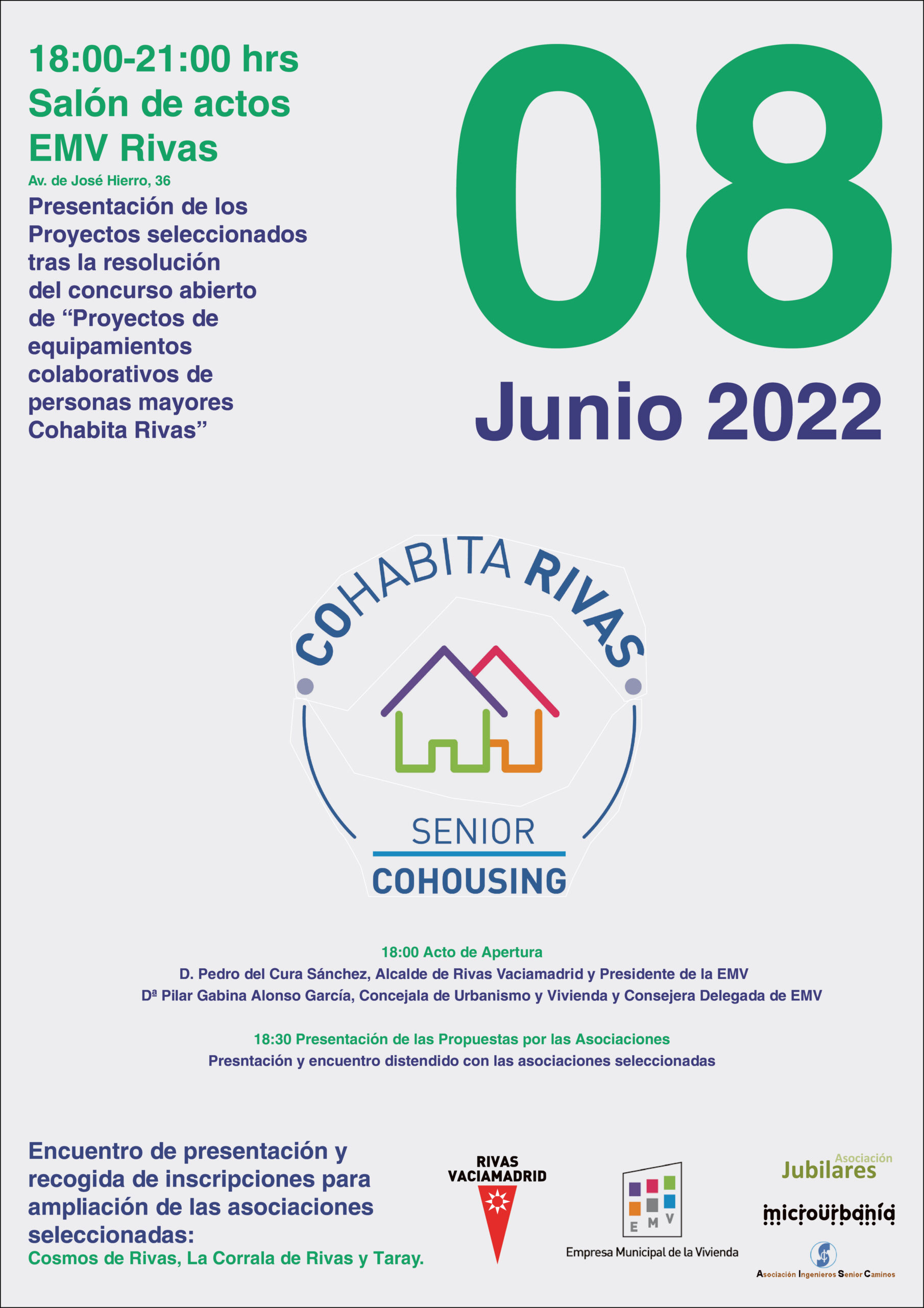 Cohabita Rivas. El 8 de junio se presentan los proyectos seleccionados a la ciudadan&iacute;a